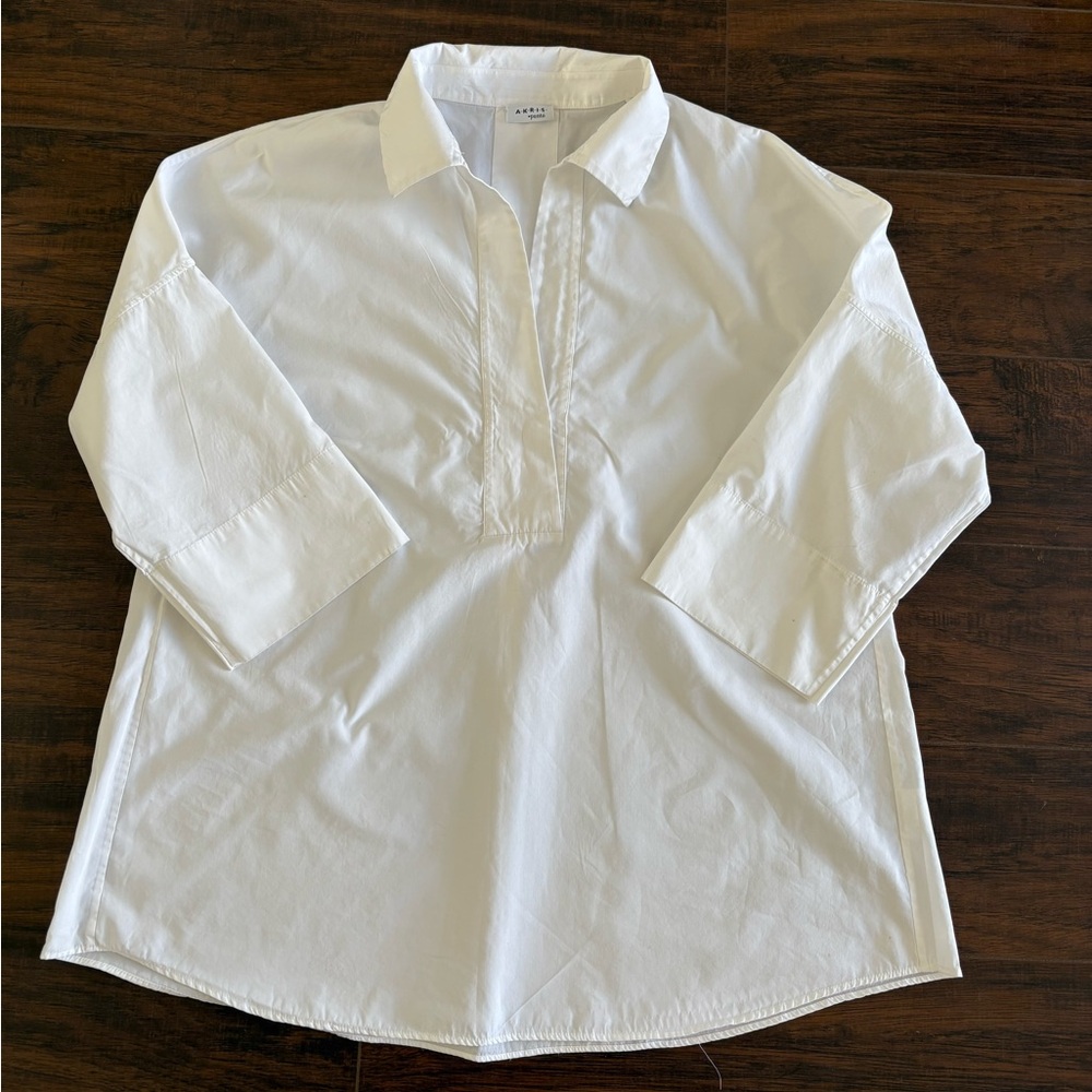 Akris Punto White blouse sz 14